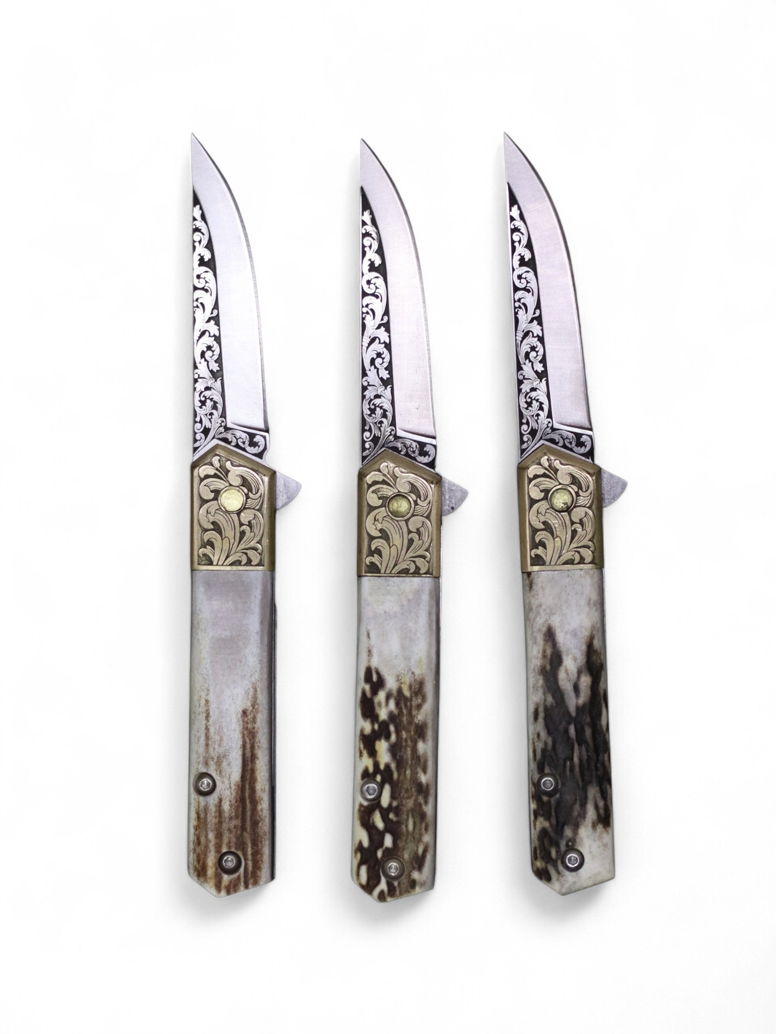 özel gravürlü geyik boynuzu